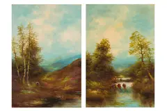 Untitled by William George Jennings, oil on board, offered Apr 2025