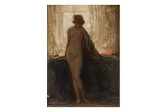 Untitled by Allan Douglas Davidson, oil on board, offered Apr 2025
