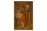 Untitled by James Devine Alyward, oil on board, offered Apr 2025