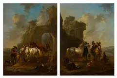 Untitled by August Querfurt, oil on panel, offered Apr 2025