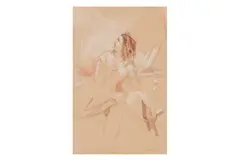 Untitled by John Hayter, pencil and wash, offered Apr 2025