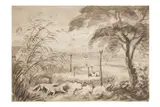 Untitled by Samuel Howitt, ink, offered Apr 2025
