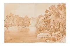 Untitled by Joshua Cristall, pencil and pen, offered Apr 2025