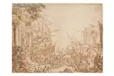 Untitled by Cornelis de Wael II, ink, offered Apr 2025