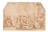 Untitled by Cornelis de Wael II, ink, offered Apr 2025
