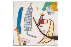 Preview: Barley Mow Centre by Martin Bradley, acrylic on canvas, offered Apr 2025