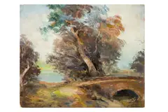 Untitled by Fouad Tag, Oil on board, offered Apr 2025