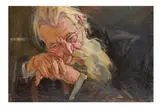 Untitled by Hussein Mohamed Youssef, Oil on board, offered Apr 2025