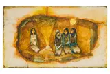Untitled by Suad al-Attar, 1967, Oil on canvas and oil on paper laid on canvas, offered Apr 2025