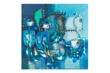 Untitled by Amer al-Obaidi, Oil on canvas, offered Apr 2025