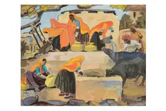 Untitled by K. K. Hebbar, 1947, Watercolour on paper, offered Apr 2025