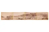 c.1890Albumen print panorama in four joined parts, measuring 178 x 980mm by Panorama View Of Aden, print, offered Mar 2025