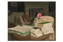 Untitled by Maurice Feild, oil on canvas, offered Mar 2025
