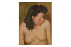 Untitled by Kenneth Martin, oil on canvas, offered Mar 2025