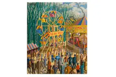 Untitled by Karl Hagedorn, oil on panel, offered Mar 2025