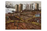 Untitled by Julian Perry, oil on board, offered Mar 2025