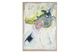 Untitled by Billy Childish, oil and charcoal on canvas, offered Mar 2025