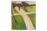 Untitled by Tessa Newcomb, oil on board, offered Mar 2025
