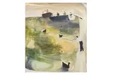 Untitled by Tessa Newcomb, oil on board, offered Mar 2025