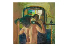 Works from the Collection of Robert Eagle by Stan Smith, oil on board, offered Mar 2025