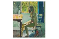 Works from the Collection of Robert Eagle by Stan Smith, oil on board, offered Mar 2025
