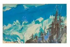 Untitled by Cecil Arthur Hunt, gouache, offered Mar 2025