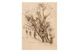 Works from the family of Christopher Fry by Roland Searle, ink, offered Mar 2025