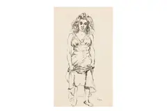 Untitled by Mervyn Peake, ink, offered Mar 2025