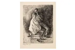 Untitled by Mervyn Peake, ink, offered Mar 2025