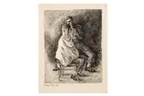 Untitled by Mervyn Peake, ink, offered Mar 2025