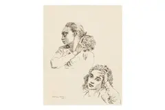 Untitled by Mervyn Peake, ink, offered Mar 2025
