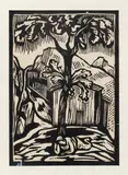 Untitled by Roger Fry, woodcut, offered Feb 2025