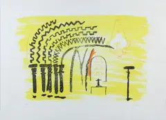 Untitled by John Piper Ch, pencil, offered Feb 2025