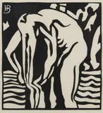 Untitled by Horace Brodzky, linocut, offered Feb 2025
