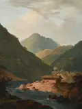 View in the koah nullah by Thomas Daniell R.a., Oil on canvas, sold Oct 2024