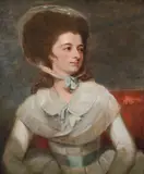 Portrait of miss albinia hobart (1759-1853) by George Romney, Oil on canvas, offered Oct 2024