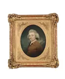 A gentleman by John Downman, Oil on copper, oval, sold Oct 2024