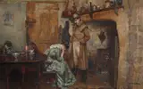 The breakup by William Breakspeare, Oil on board, offered Oct 2024