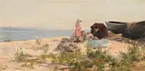 Sunny hours by James Aumonier, Oil on canvas laid on panel, offered Oct 2024