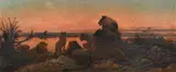 `l'abreuvoir the watering place by William Strutt, Oil canvas, sold Oct 2024
