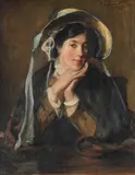 Meditation by Graham Glen, Oil on canvas, sold Oct 2024