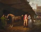 A livery stable by James Ward, Oil on canvas, sold Oct 2024