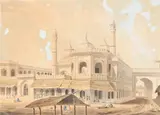 Hasan reza's mosque at faizabad by Thomas Longcroft, Watercolour, offered Oct 2024