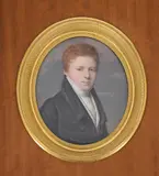 Portrait of a gentleman by Louis-ami Arlaud-jurine, Watercolour and bodycolour on ivory, offered Oct 2024