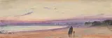 St. aubin's bay by Albert Goodwin, Watercolour heightened with bodycolour, sold Oct 2024