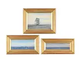 Untitled by Harold Wyllie, Pencil and watercolour, a set of three Each signed, sold Oct 2024