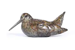 A patinated bronze model of a woodcock by Alan Glasby, BRONZE, sold Aug 2024