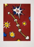 De Denver au Montana, Départ 27 Mai 1972 (II) by Roy Lichtenstein, Etching with aquatint printed in colours, sold Jul 2024