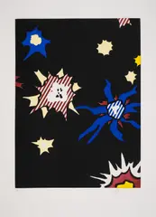 Hüm-Bum! by Roy Lichtenstein, Etching with aquatint printed in colours, sold Jul 2024