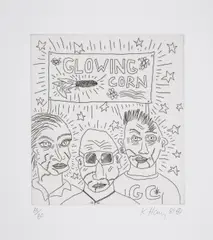 Untitled by Keith Haring, Etching, sold Jul 2024